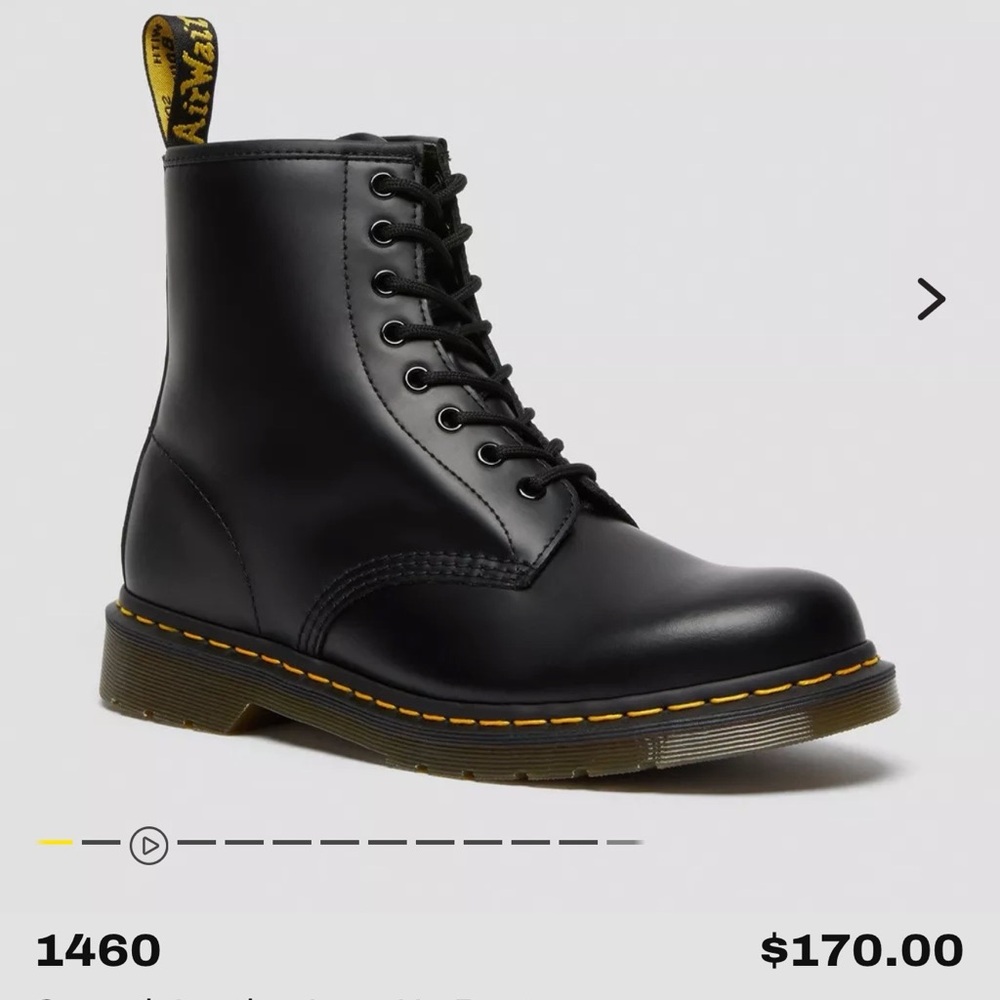 Dr. Martens Black Leather 1460 Boots